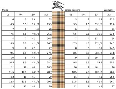 burberry taille s|burberry size chart pdf.